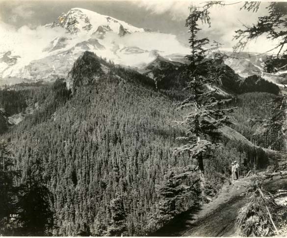 Mount Rainier National Park through the lens of photographer Asahel Curtis. (PHOTO COURTESY WASHINGTON STATE HISTORICAL SOCIETY)