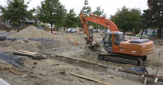 Construction is well under way on a $7.6 million project that will create a new aquatics facility at the People's Community Center in Tacoma's Hilltop neighborhood. (PHOTO BY TODD MATTHEWS)