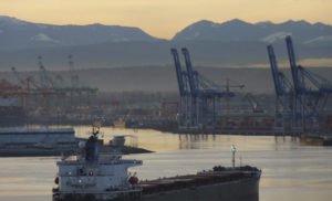 The proposed Vancouver Notch is visible from Commencement Bay and the Port of Tacoma tide flats. (PHOTO BY LINDA VAN NEST / COURTESY BARBARA REID)