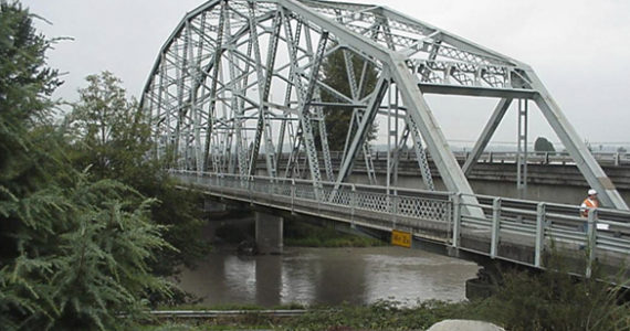 The steel truss, northbound State Route 167 Puyallup River Bridge, built in 1925, was replaced this summer because it reached the end of its useful life, according to WSDOT officials. (PHOTO COURTESY WSDOT)