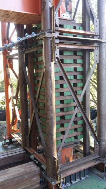 Crews working for WSDOT will use these jacks to lift the old State Route 167 Puyallup River Bridge so that it can be moved to a nearby property for storage. (PHOTO COURTESY WSDOT)