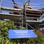 A delegation from Fuzhou, China, is in Tacoma this summer to repair the weathered and damaged Fuzhou Ting in Chinese Reconciliation Park. (PHOTO BY TODD MATTHEWS)