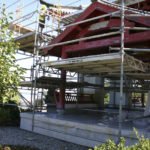 A delegation from Fuzhou, China, is in Tacoma this summer to repair the weathered and damaged Fuzhou Ting in Chinese Reconciliation Park. (PHOTO BY TODD MATTHEWS)