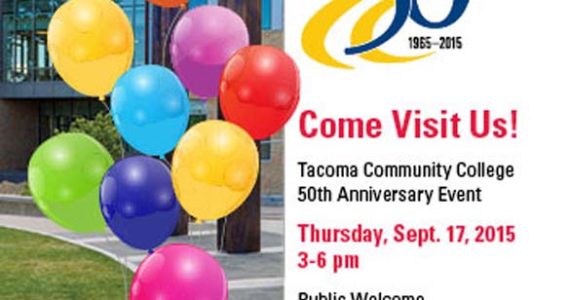 Tacoma Community College 50th Anniversary celebration Sept. 17