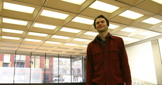 Spaceworks Tacoma Marketing and Artscapes Coordinator Gabriel Brown inside 1120 Creative House. (FILE PHOTO BY TODD MATTHEWS)