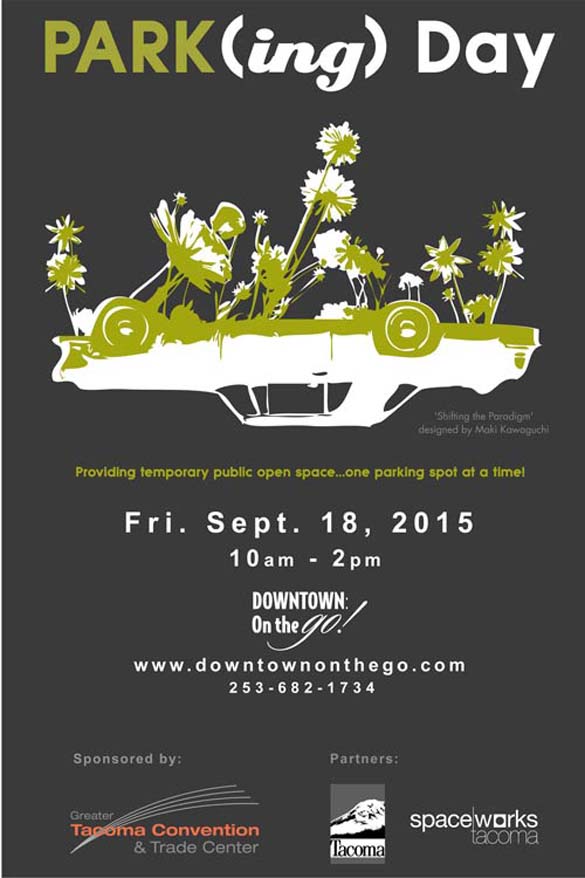 Celebrate downtown Tacoma Park(ing) Day Sept. 18