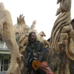 Local painter, illustrator, and chainsaw sculptor Bruce 'Thor' Thorsteinson was hired last year to turn a dead maple tree in Tacoma into a work of art. (FILE PHOTO BY TODD MATTHEWS)