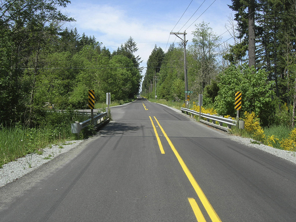 Pierce County closed access to the Lacamas Creek Bridge for approximately 10 weeks beginning in July in order to replace the two-lane, 65-year-old span. (PHOTO COURTESY PIERCE COUNTY)