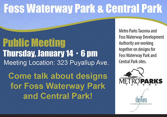 Public meeting Jan. 14 to discuss Thea Foss Waterway park proposals