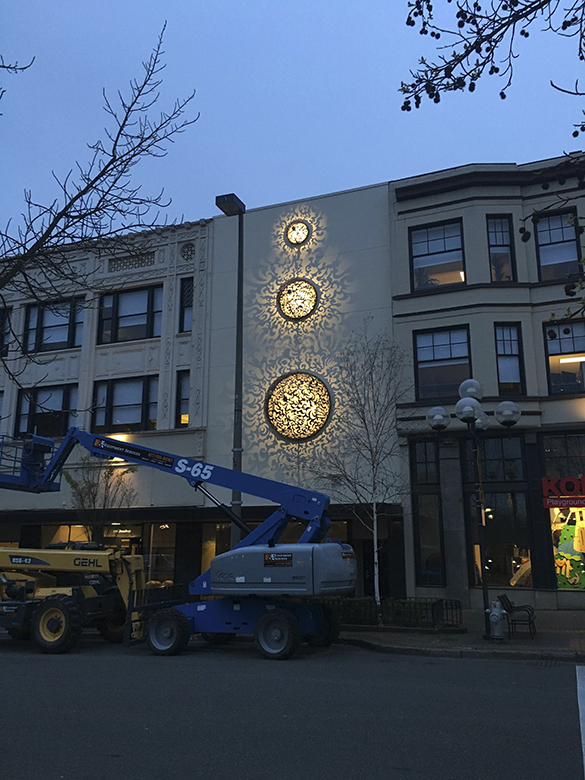 **UPDATE W/PHOTOS** Major artwork to be installed this weekend in downtown Tacoma's Theater District