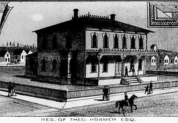 A sketch of the Hosmer House, which appeared in West Coast Magazine in January of 1883 (IMAGE COURTESY HISTORIC TACOMA)