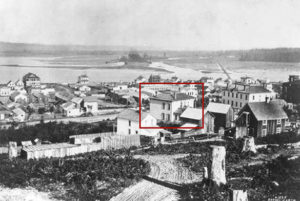 A view of the Hosmer House ca. 1881, when it was located at 750 St. Helens Ave. (PHOTO COURTESY HISTORIC TACOMA / TACOMA PUBLIC LIBRARY NORTHWEST ROOM)