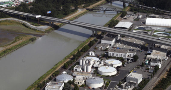 Tacoma Central Wastewater Treatment Plant. Credit: City of Tacoma file photo.
