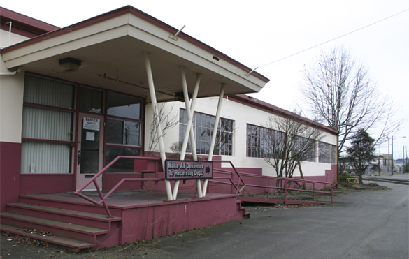 The former Brown & Haley candy company warehouses occupied land on East 11th   Street in the Tacoma tide flats until the company moved to Fife in 2007. While the buildings were torn down last year, environmental problems remain at the site. Credit: Todd Mathews / TDI file 2014