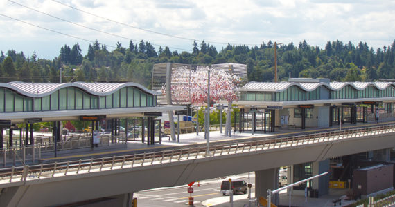 Sound Transit's Angle Lake Station is scheduled to open Sept. 24, 2016. Credit: Sound Transit.