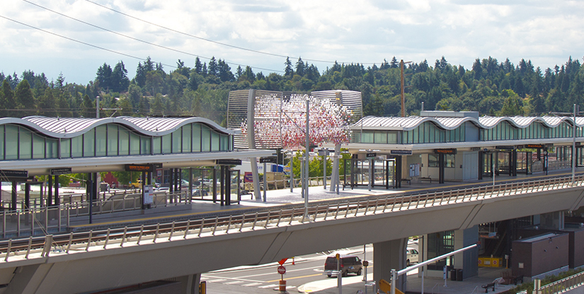 Sound Transit's Angle Lake Station is scheduled to open Sept. 24, 2016. Credit: Sound Transit.