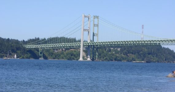 Weekend, night paving work on Narrows Bridge