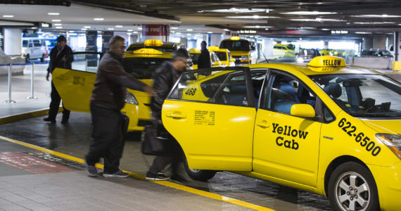 Eastside For Hire replaces Yellow Cab on Oct. 1 to provide taxi/for-hire service at  Sea-Tac airport. Credit: Don Wilson / Port of Seattle