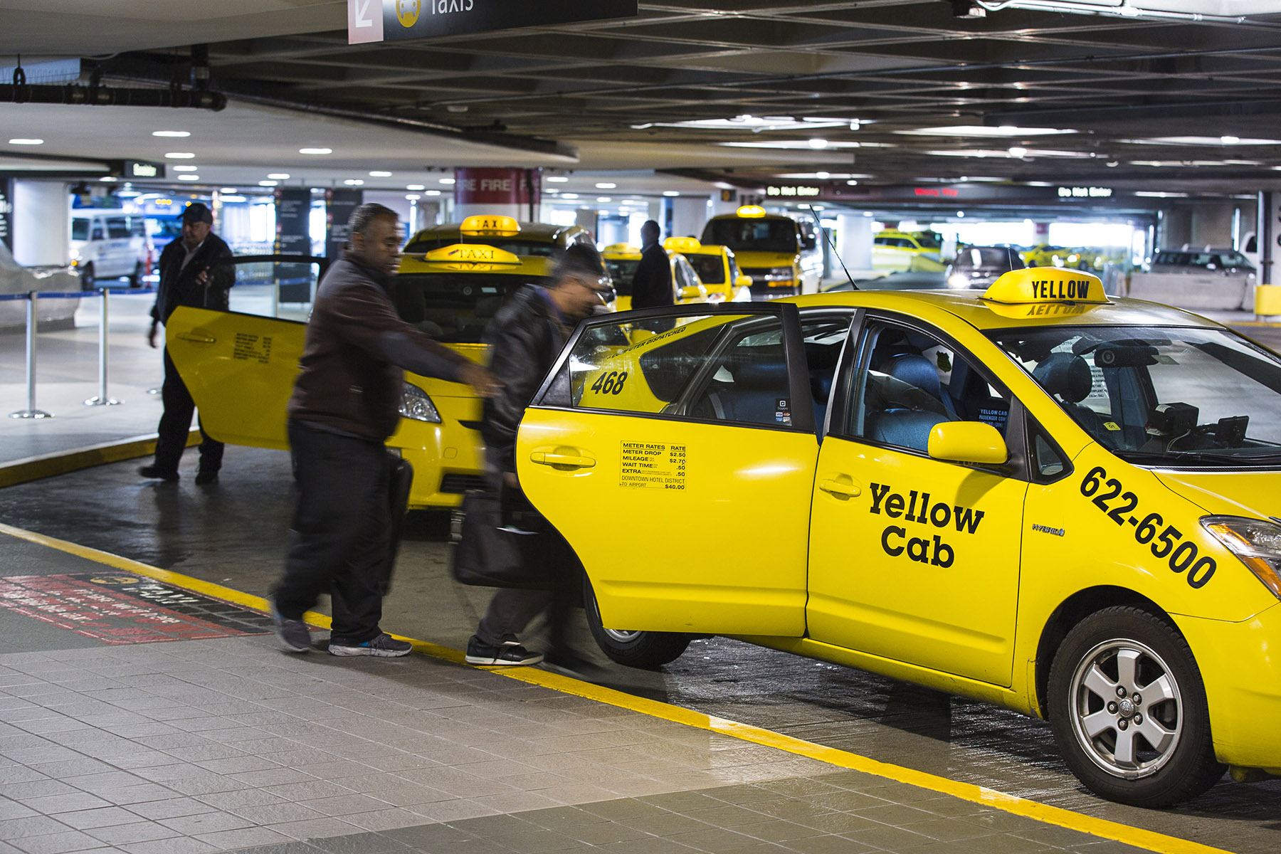 Eastside For Hire replaces Yellow Cab on Oct. 1 to provide taxi/for-hire service at  Sea-Tac airport. Credit: Don Wilson / Port of Seattle