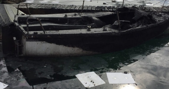 Marina fire sinks three boats