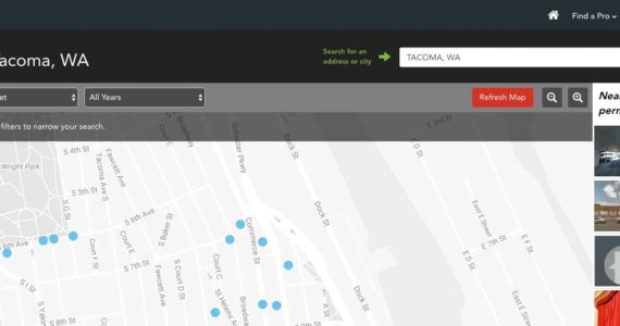 BuildZoom maps Tacoma permits, contractor information