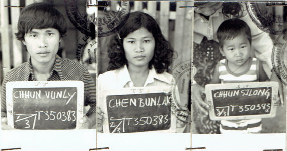 Artist Silong Chhun and his parents migrated to America from Cambodia in 1981.Photo courtesy Silong Chhun