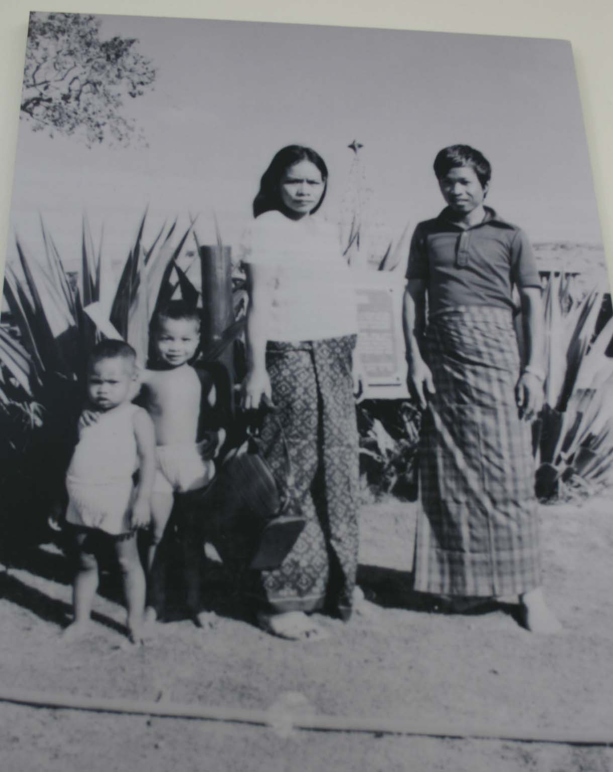 Photo courtesy Nam Keo and Rouen Mol; Rouen's mother wove the silk sarongs the family is wearing.
