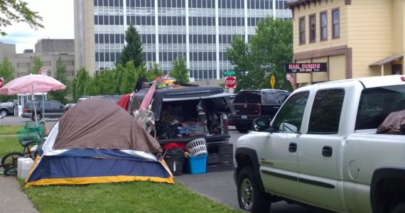 Homeless encampments seem to pop up almost anywhere. I'd guess that no one likes them - even - or maybe especially - those that find themselves in them.  Photo: Morf Morford