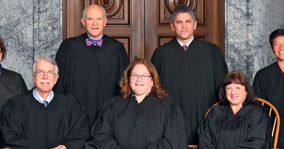 Washington Supreme Court justices (November 2017)Image courtesy Washington Courts