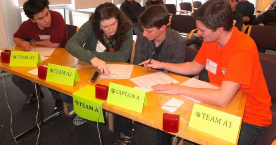 The Science and Math Institute team took second place at the 21st annual Orca Bowl competition. Photo provided courtesy of Washington Sea Grant.