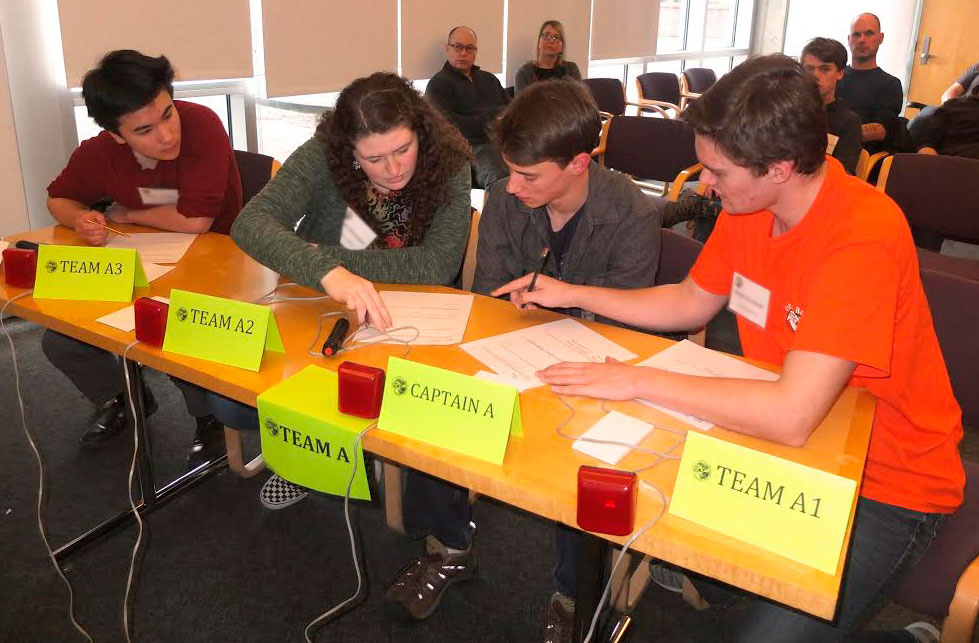 The Science and Math Institute team took second place at the 21st annual Orca Bowl competition. Photo provided courtesy of Washington Sea Grant.