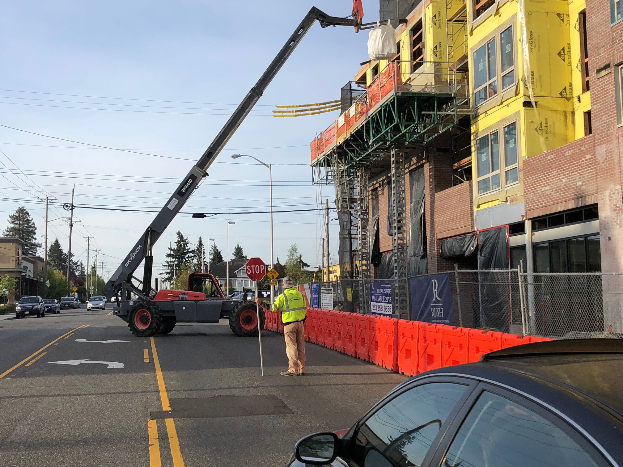 Construction projects and cranes seem to be in every neighborhood in Tacoma and Pierce County in 2019. Photo: Morf Morford