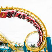 The Wild Thing roller coaster. Image courtesy Wild Waves Theme & Water Park