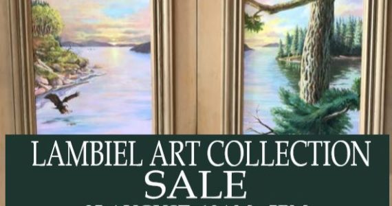 First ever sale of Leo Lambiel’s personal art collection to benefit Orcas Center