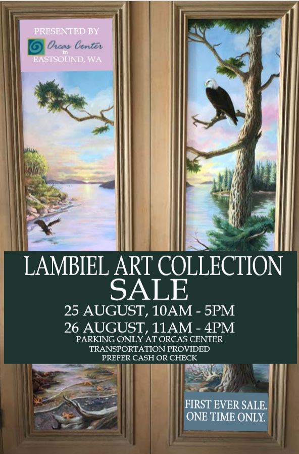 First ever sale of Leo Lambiel’s personal art collection to benefit Orcas Center