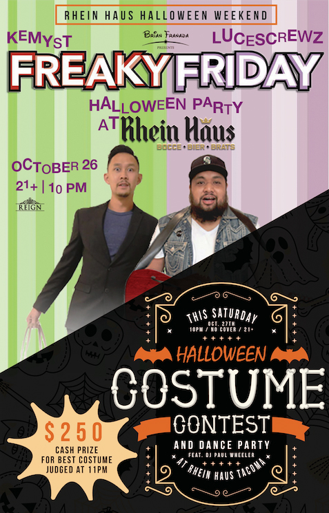 Rhein Haus Tacoma celebrates Halloween this weekend