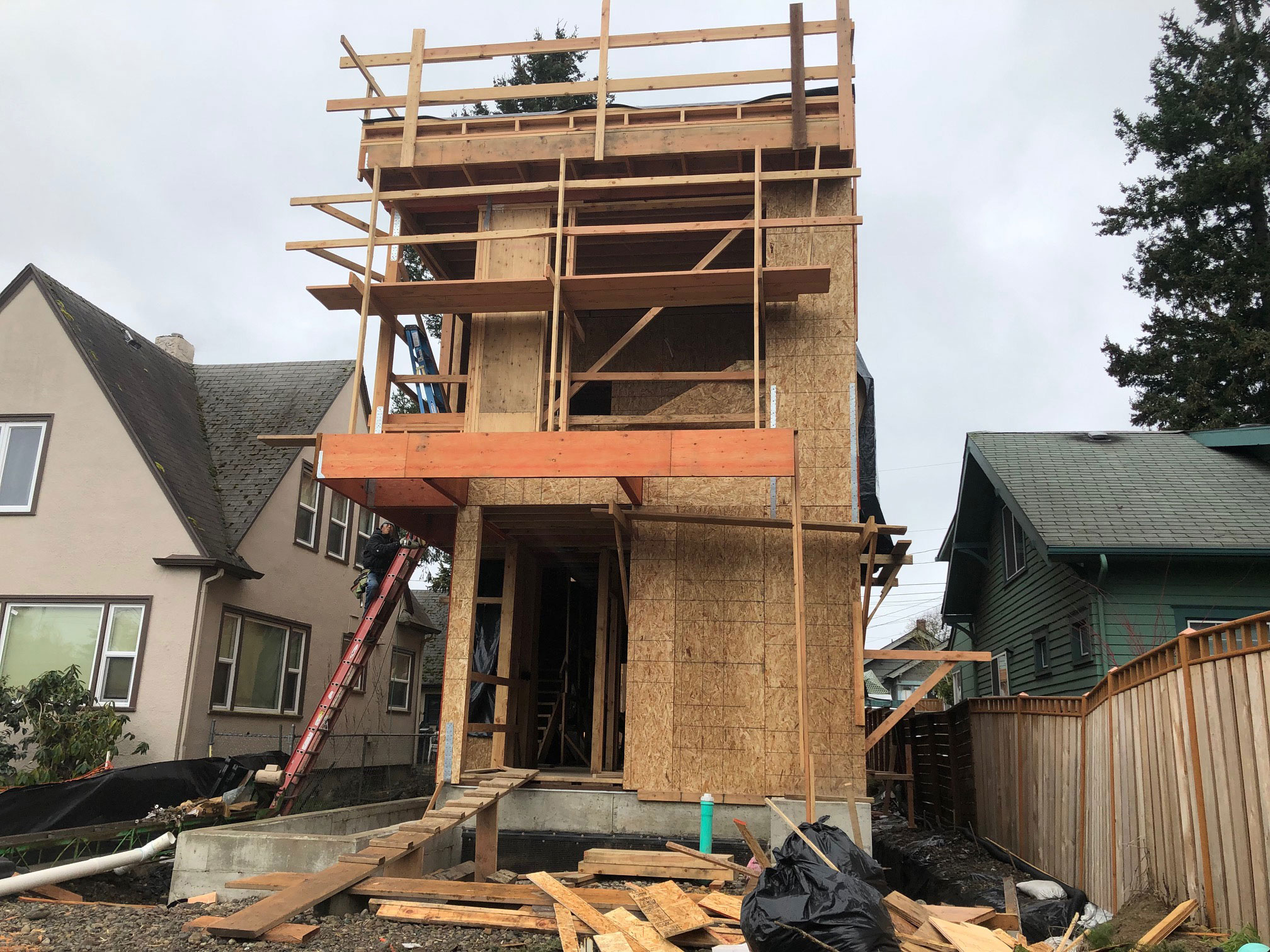 The construction of "infill" housing affects every part of town. Modifications of setbacks and height variances are changing the texture of our neighborhoods.  Photo: Morf Morford