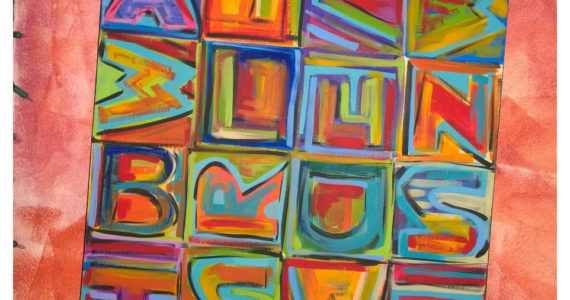 Even the standard alphabet takes on deeper significance when printed by hand. Photo: Morf Morford