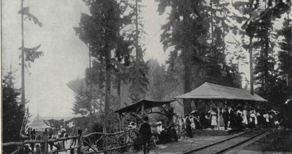 One hundred years ago, until the late 1930s, Tacoma residents could take a train fromPt. Defiance to Spanaway Lake.