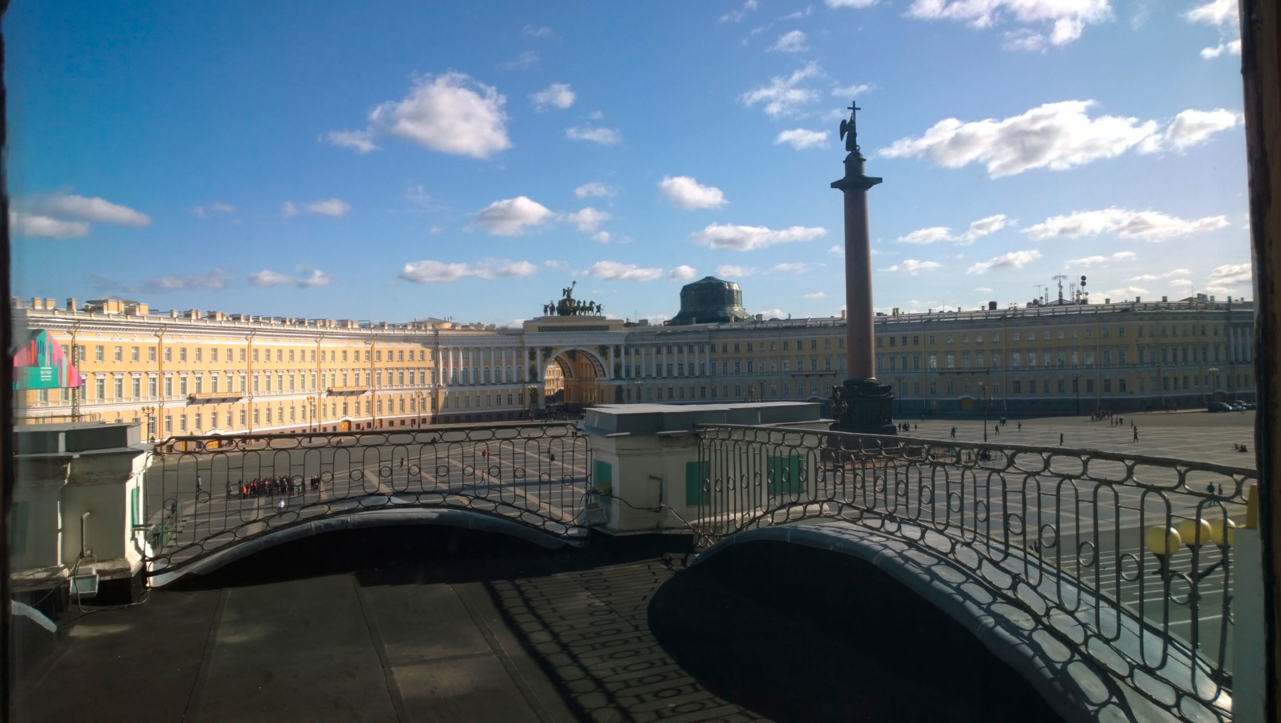 The size, scale and age of buildings across Europe and Asia can be boggling to many Americans. Note the size of people in the courtyard.  Photo: Morf Morford