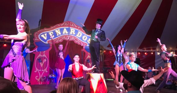 No animals at this circus - just human energy and imagination.Photo courtesy Vernardos Circus