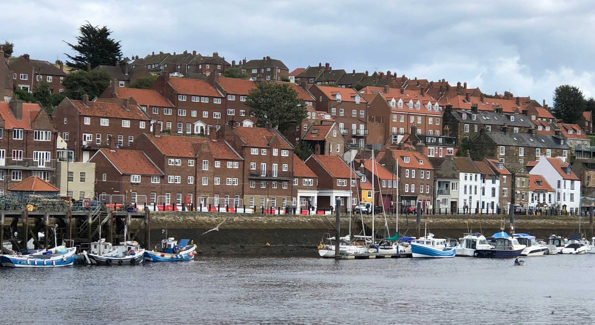 This still thriving village on the sea coast of England was built centuries ago. Photo: Morf Morford