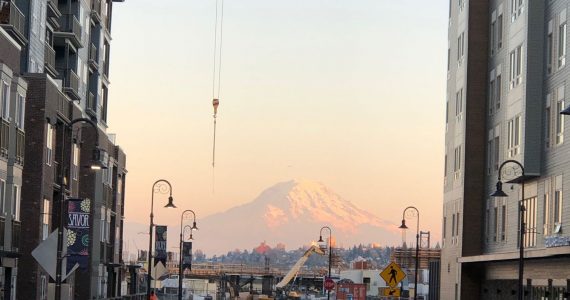 Construction cranes in Tacoma - they're not just downtown