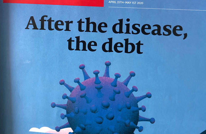 <p>Cover of The Economist, photo by Morf Morford</p>