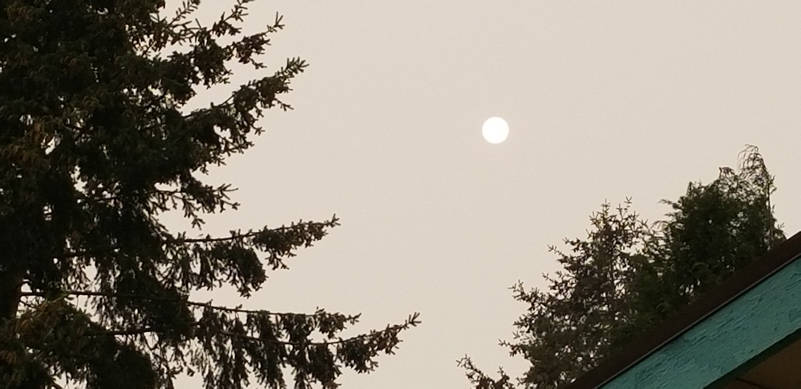 Wildfire smoke gave us a hazy shade of sunshine in September; Photo by David Nease