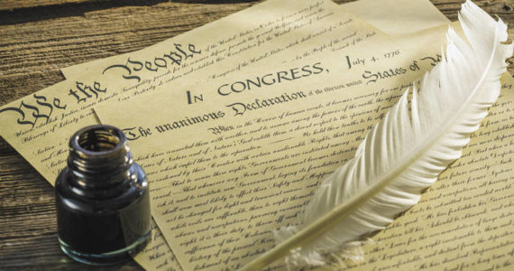 The Bill of Rights, the first 10 Amendments to the Constitution of the United States, was ratified December 15, 1791. Image courtesy Creative Outlet