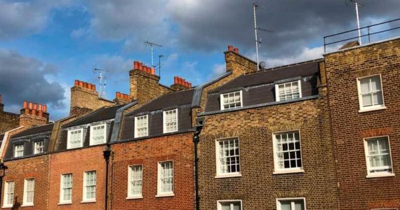 These London row houses are essentially all leased for 99 years. (Photo by Morf Morford)