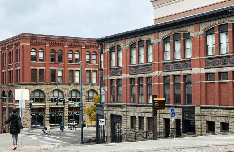 <p>These historic buildings in downtown tacoma have served a multitude of uses over more than a hundred years. And, presumably will serve many more in years to come. (Photo by Morf Morford)</p>