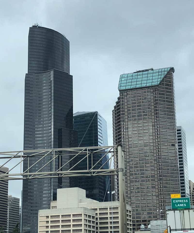 Seattle, late May 2021. Does this look like a dying city to you? With four or five building cranes in almost every direction, Seattle is poised for growth. (Photo by Morf Morford)