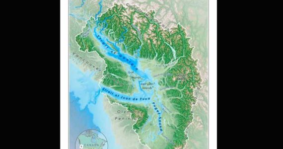 Reference Map for the Salish Sea Bioregion, Aquila Flower, 2020